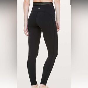 Lululemon Principal Dancer Golden Lining Tight *28"